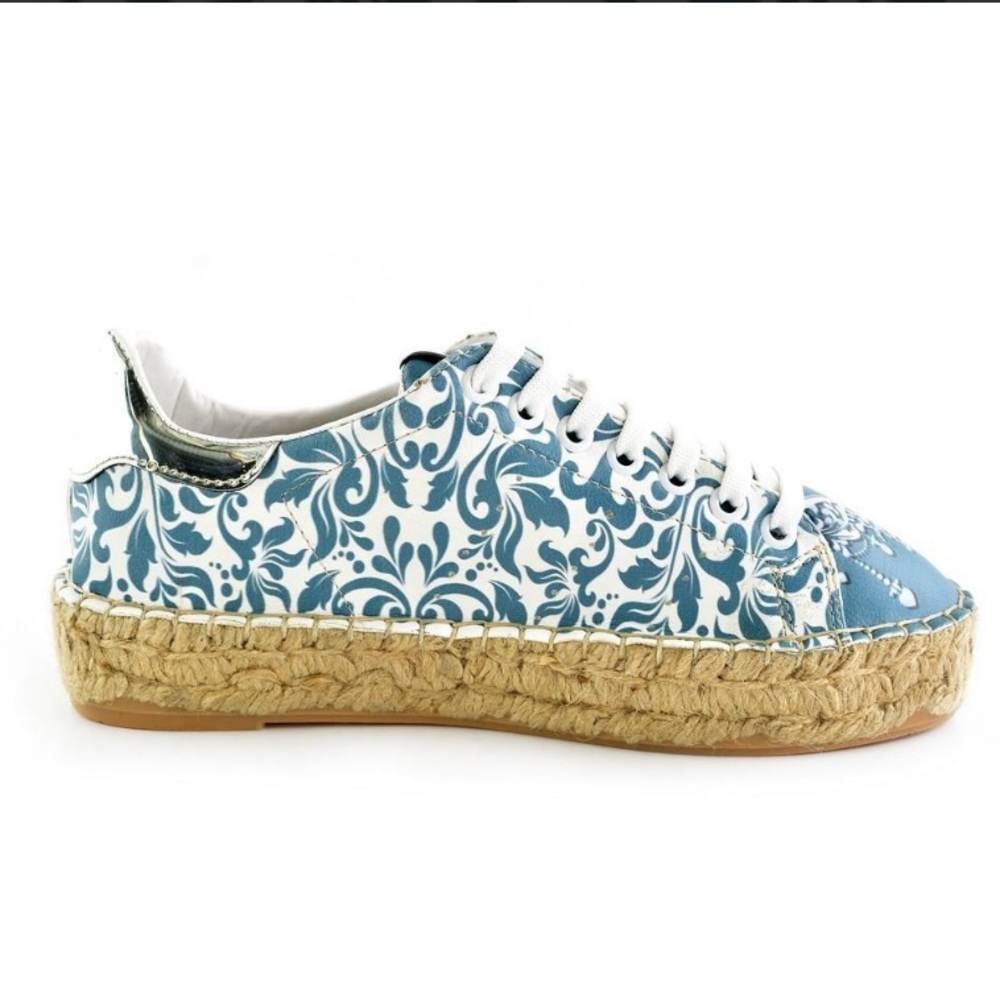 SALE ☀️ Sundias NWOT Blue White Espadrille Sneaker